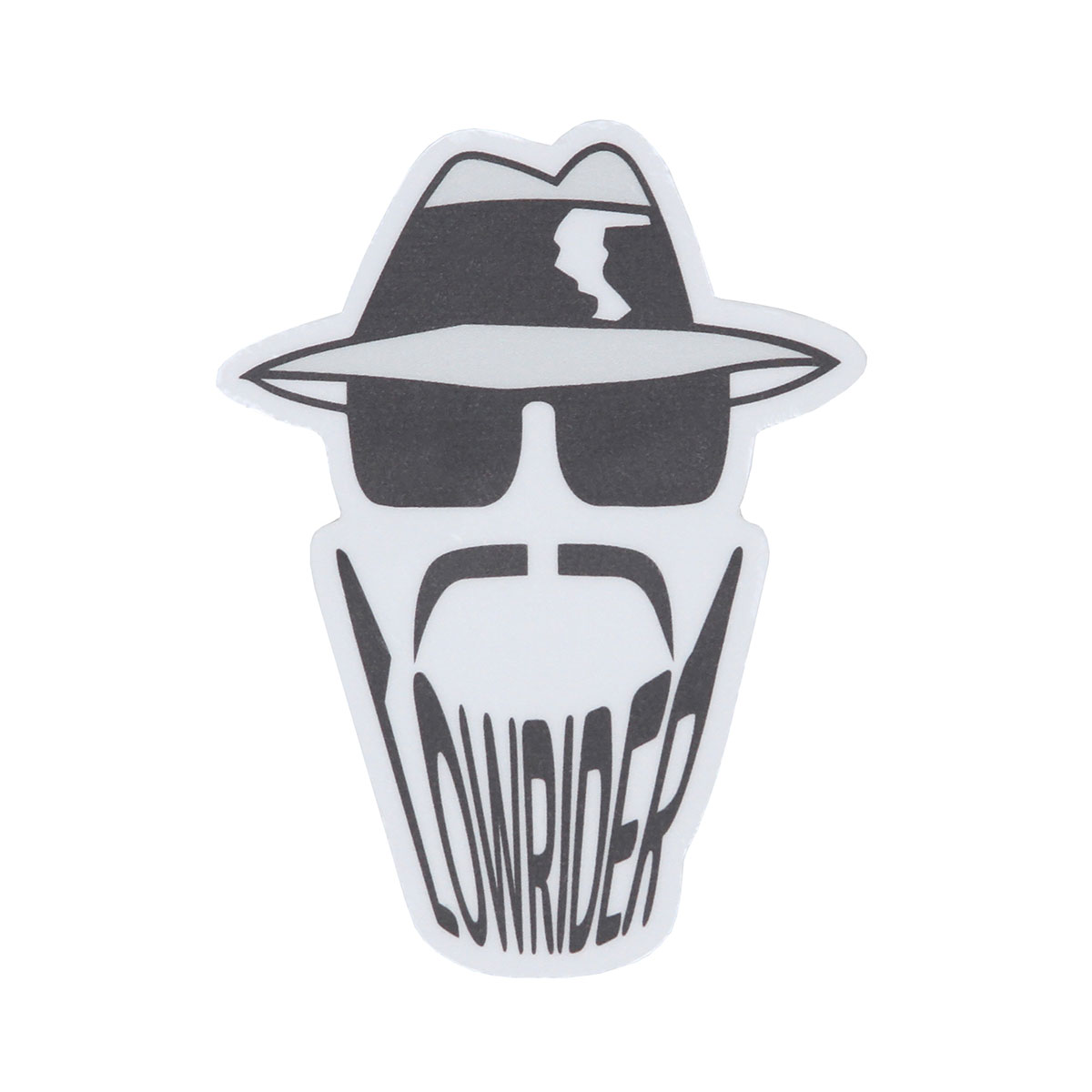Orginal Lowrider Head 2.28 x 3" Sticker.