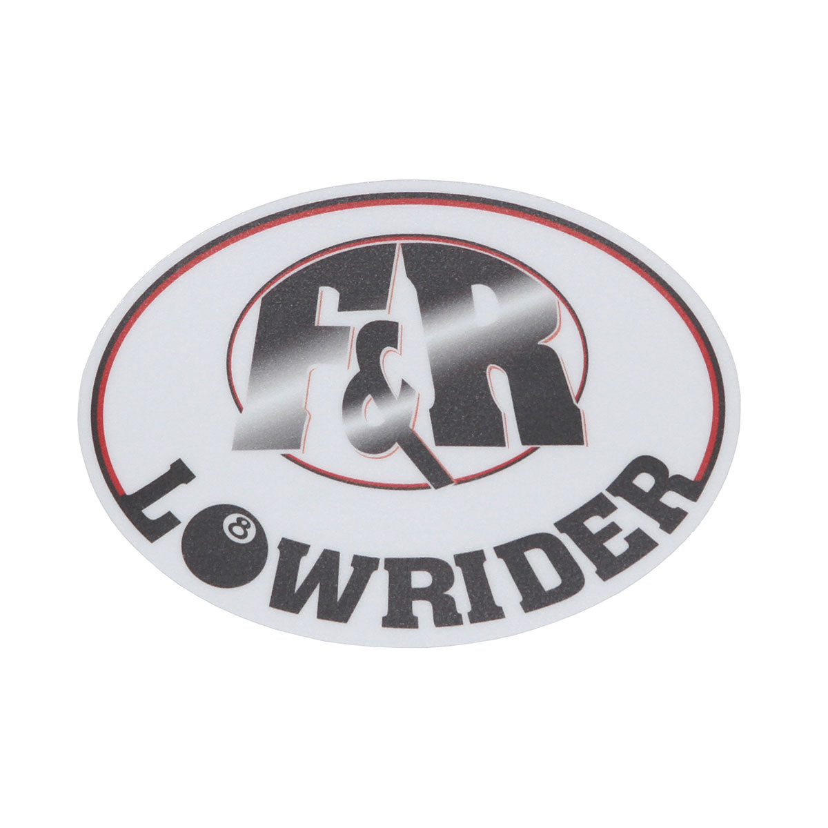 F&R Lowrider 3 x 2.14" Sticker.