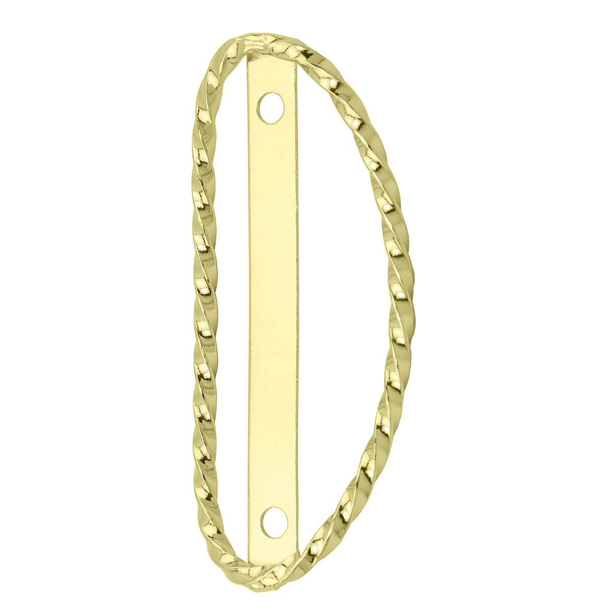Lowrider Square Twisted Name Plate Trim Gold.