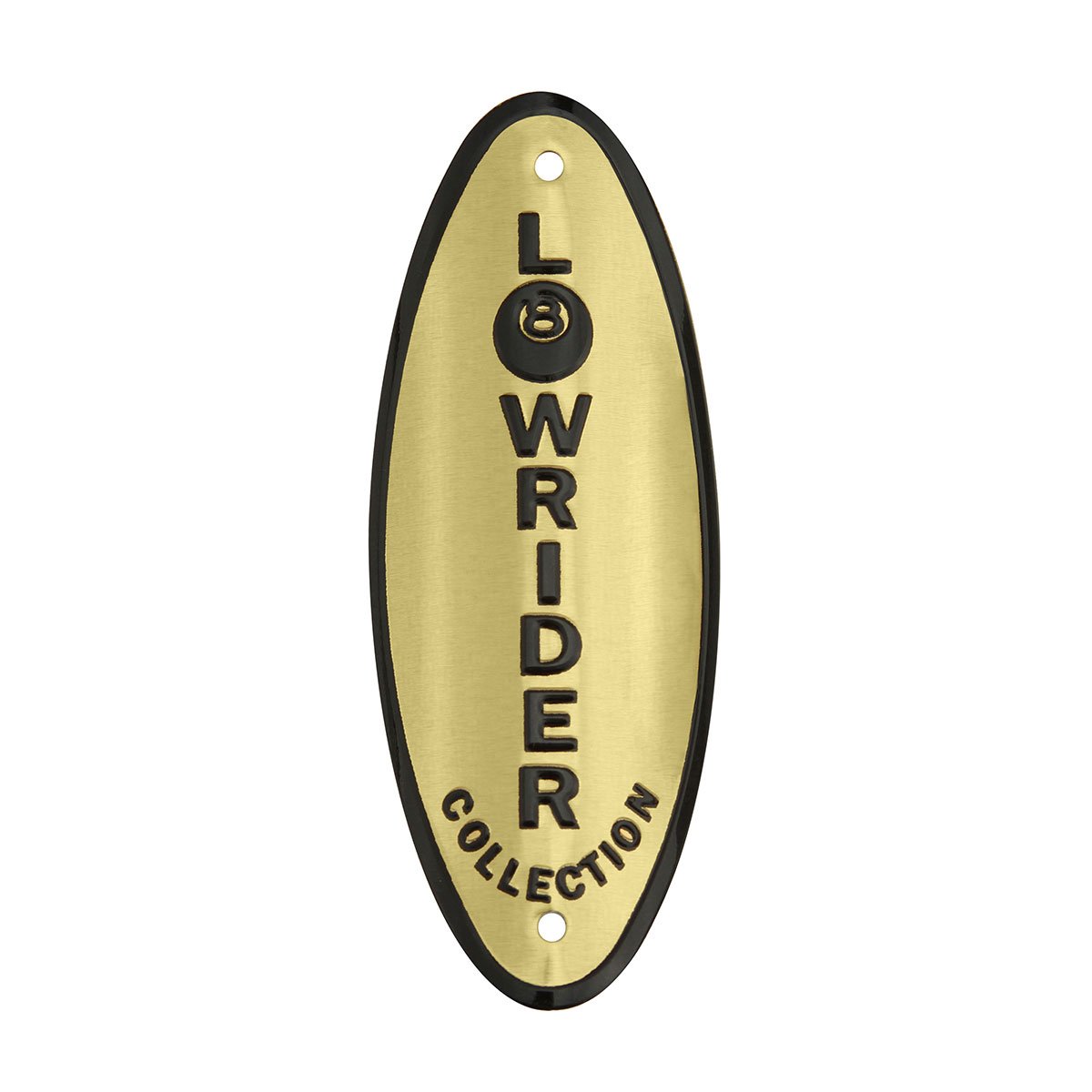 Lowrider Collection Name Plate Gold/Black.