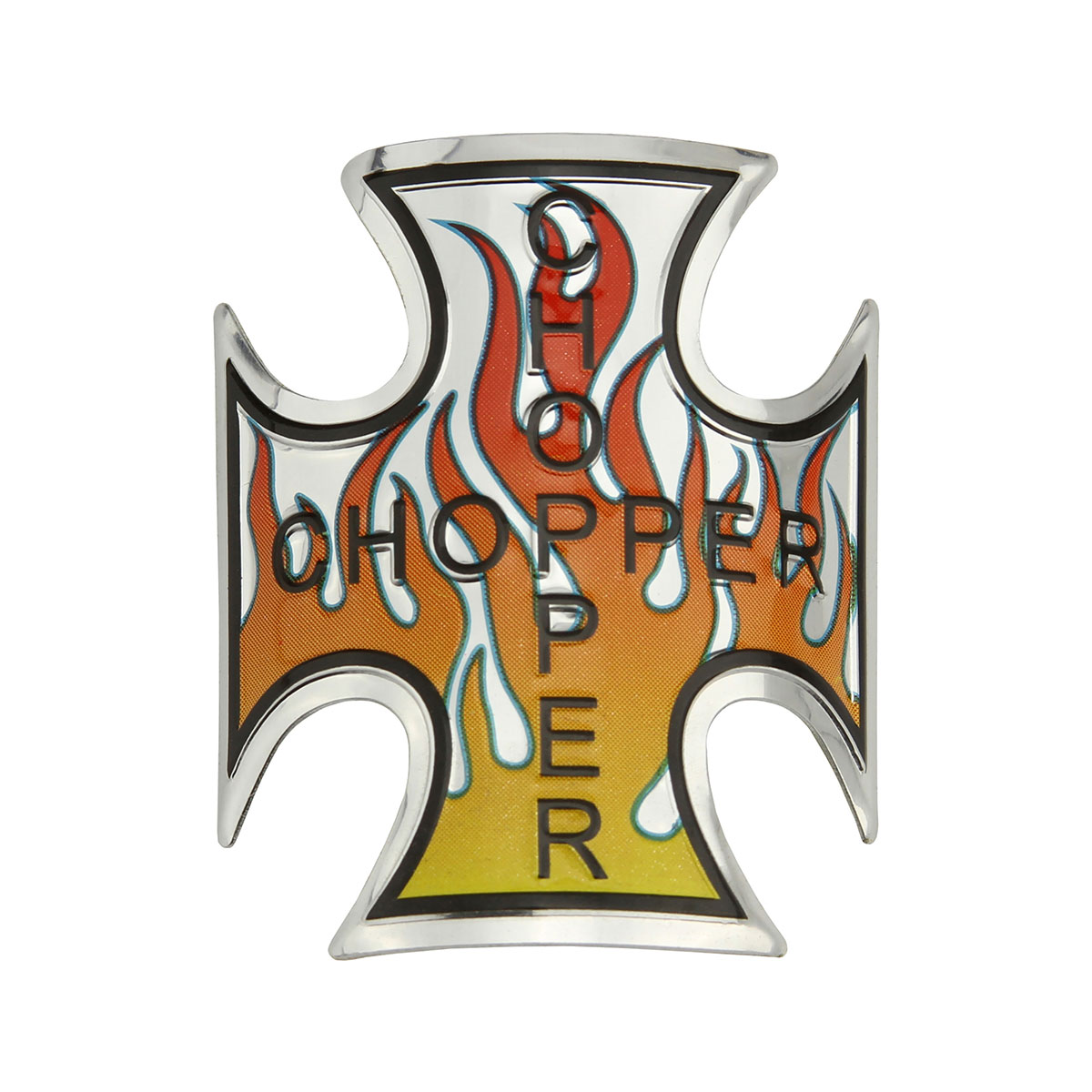 Iron Cross Name Plate W/Flame.