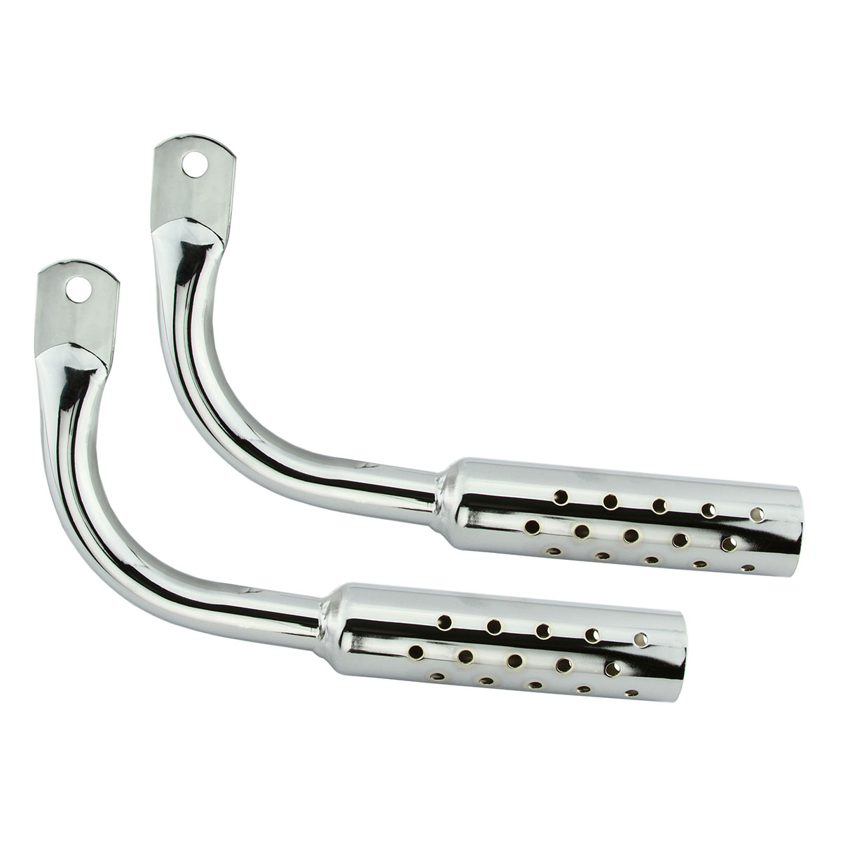 Muffler W/Holes Chrome.