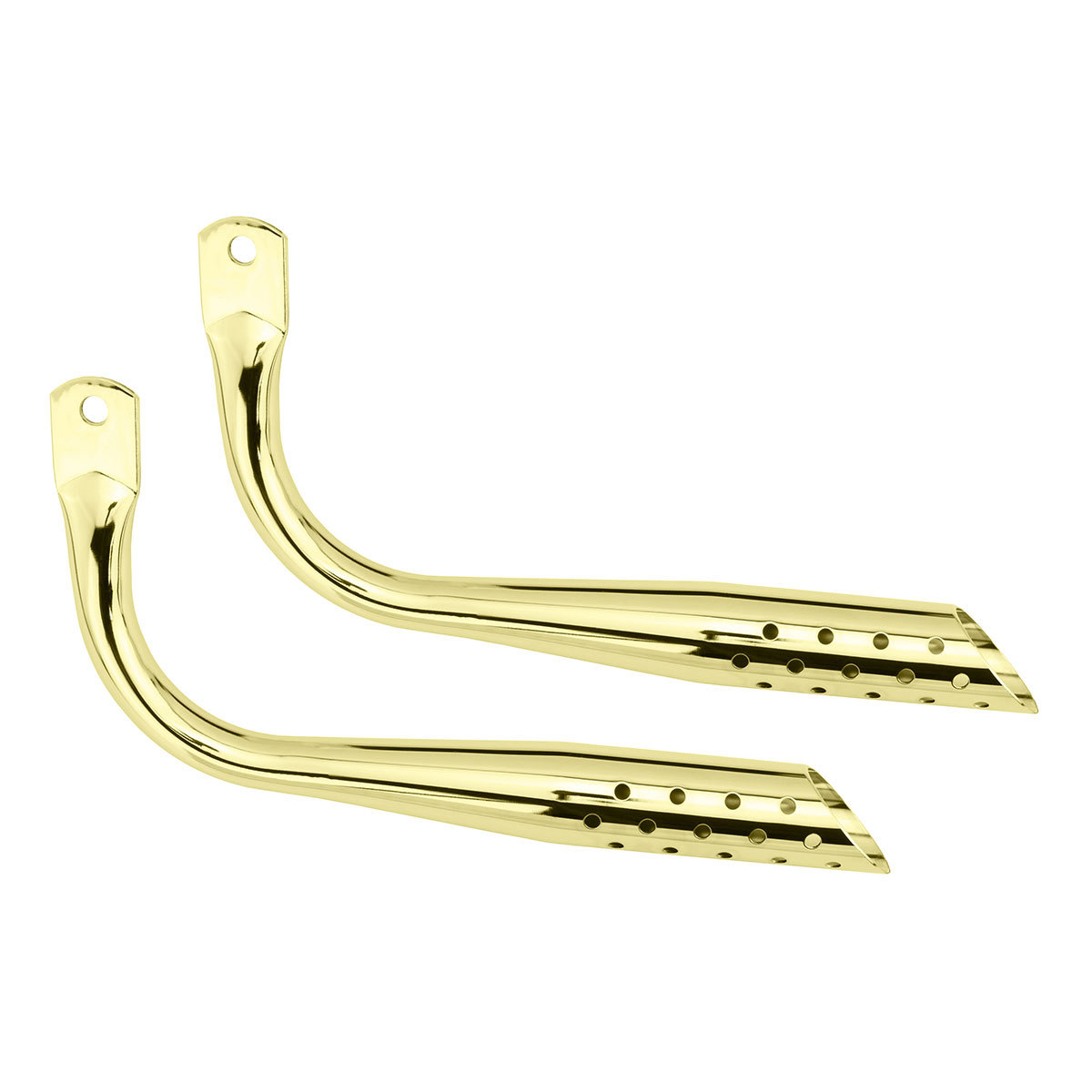 Muffler Oblique W/Holes Gold.