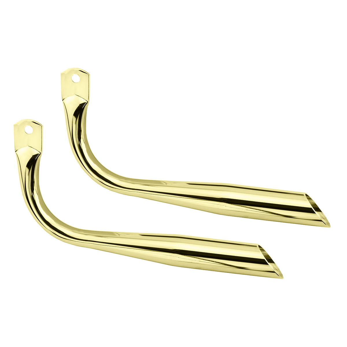 Muffler Oblique W/O Holes Gold.