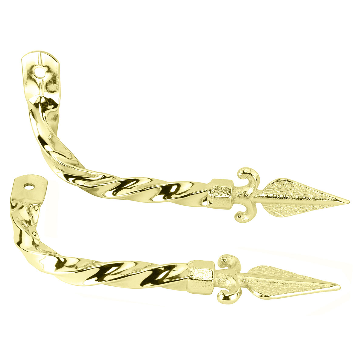 Twisted Muffler With Arrow End Gold.