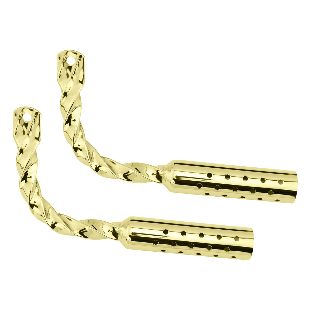 Twisted Muffler W/Holes Gold.