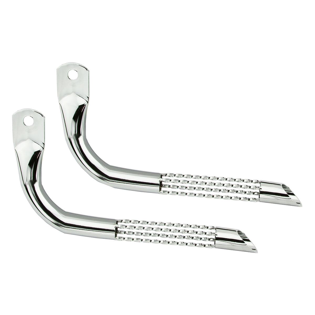 Quad Twisted Muffler Chrome.