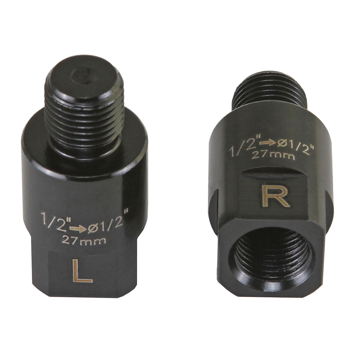Pedals Extenders 27mm 1/2-1/2 Black.