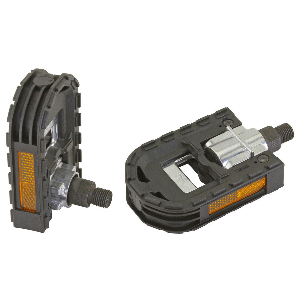 Folden Pedals 876L 1/2 Black/Silver.