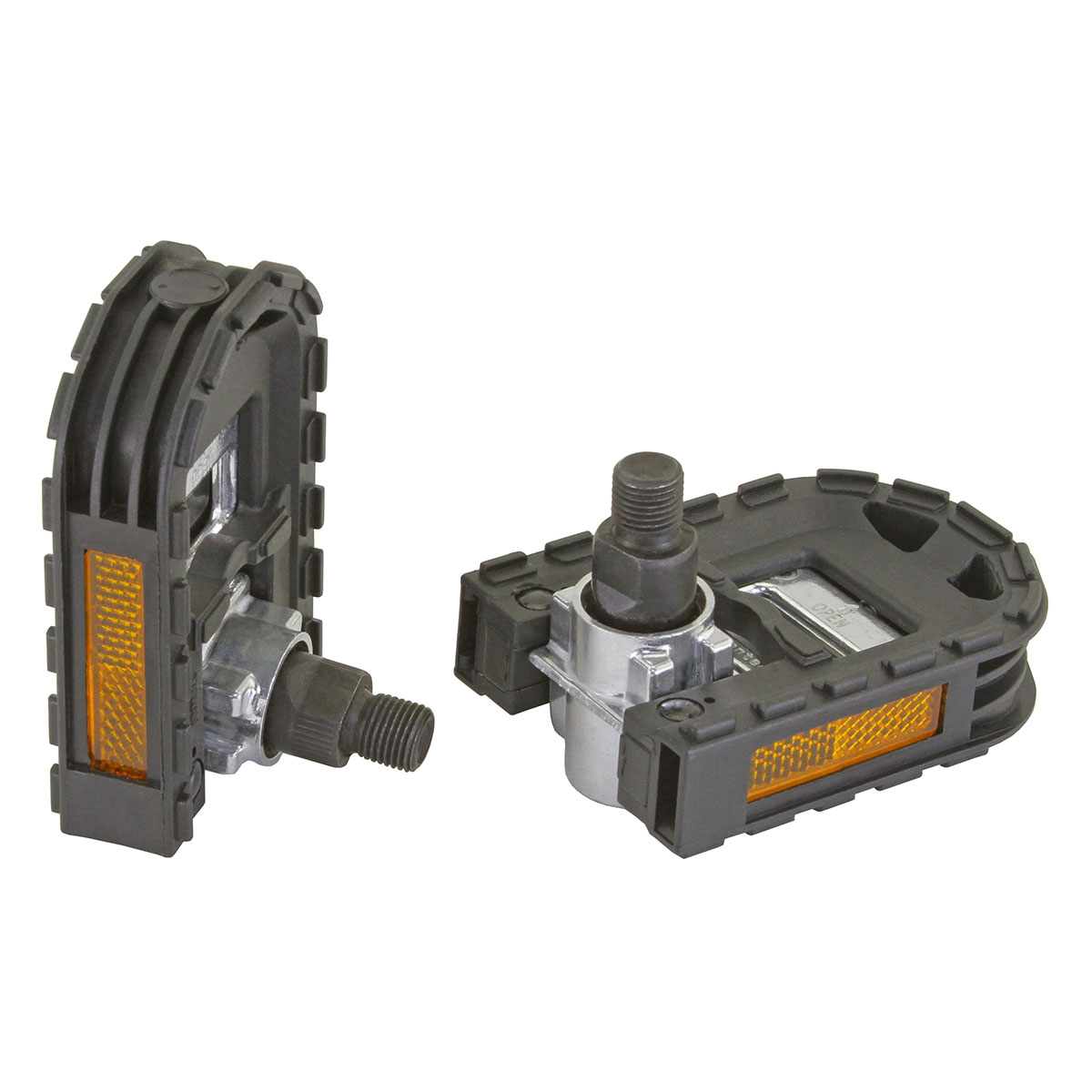 Folden Pedals 876L 1/2 Black/Silver. 2