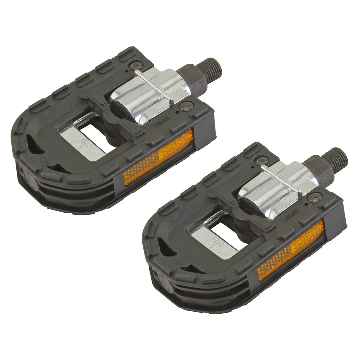 Folden Pedals 876L 1/2 Black/Silver.