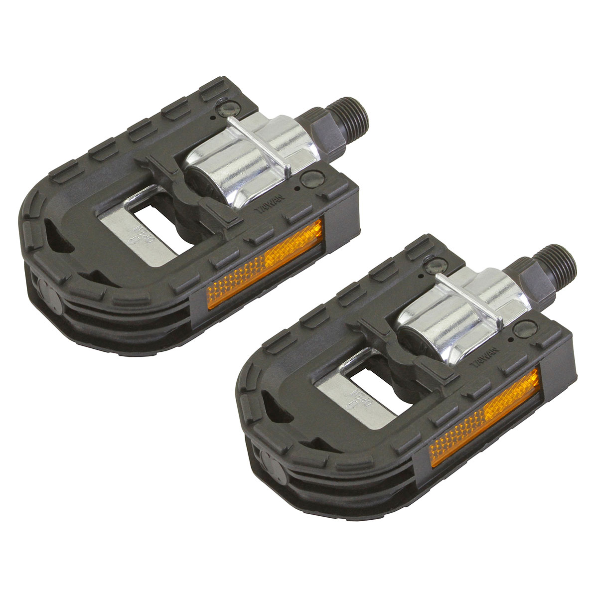Folden Pedals 876L 9/16 Black/Silver.