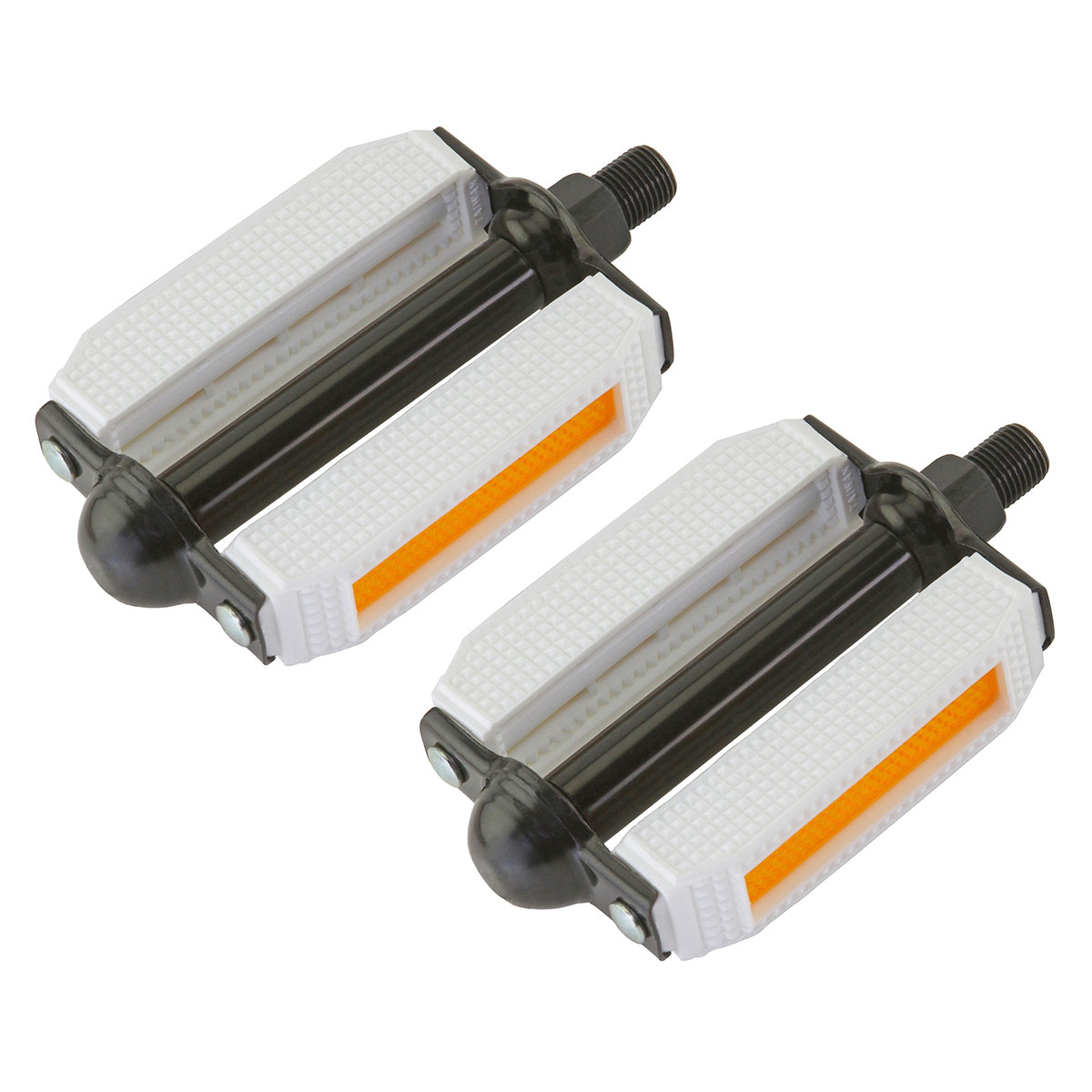 507 Block Pvc Pedals 1/2 White/Black.