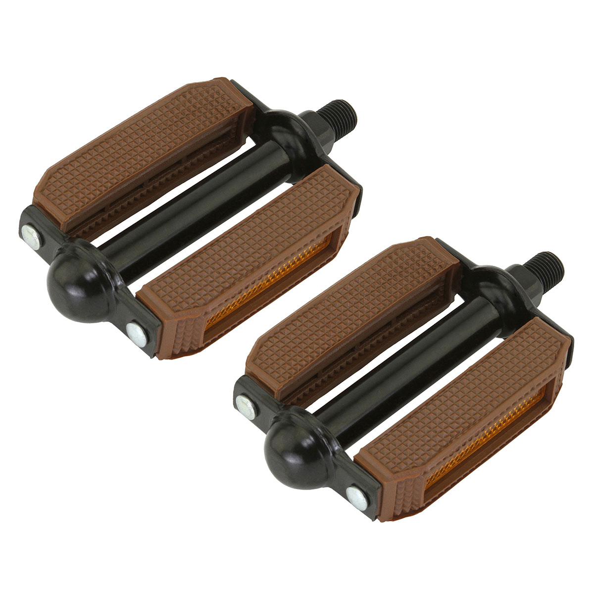 507 Block Pvc Pedals 1/2 Brown/Black.