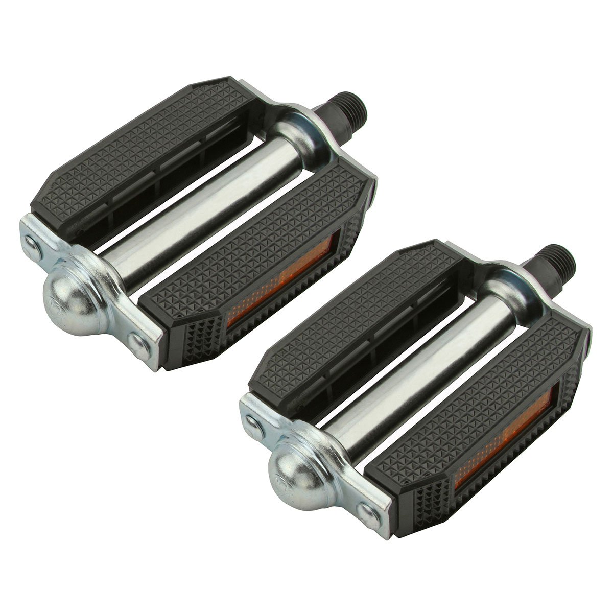 507 Block Pvc Pedals 9/16 Black/Chrome.