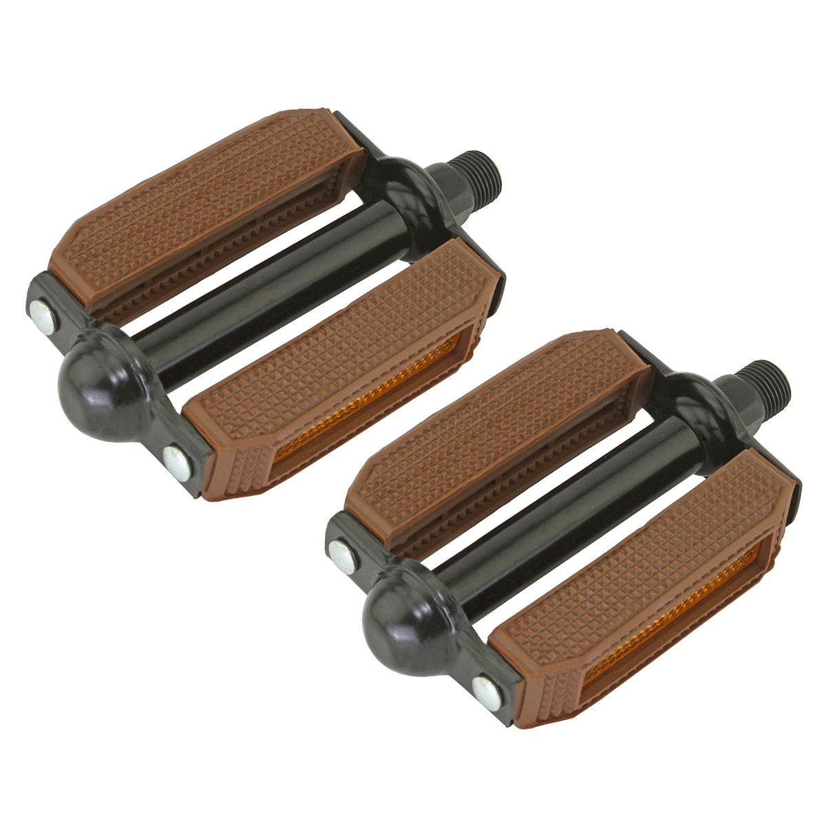 507 Block Pvc Pedals 9/16 Brown/Black.