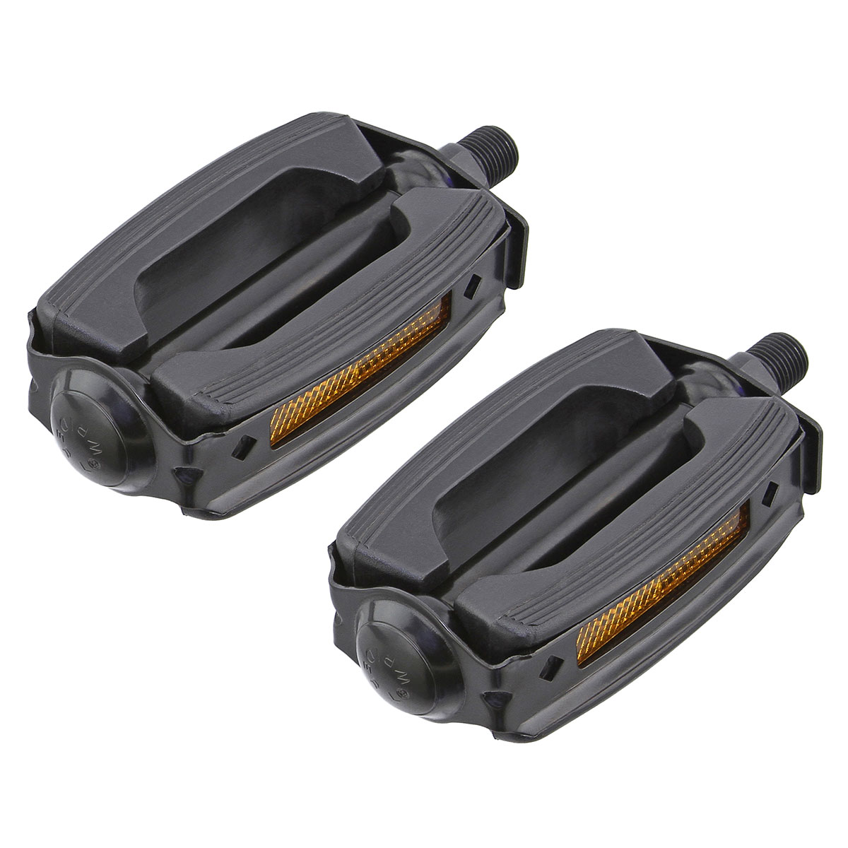 Krate Rubber Pedals 1/2 Black/Black.