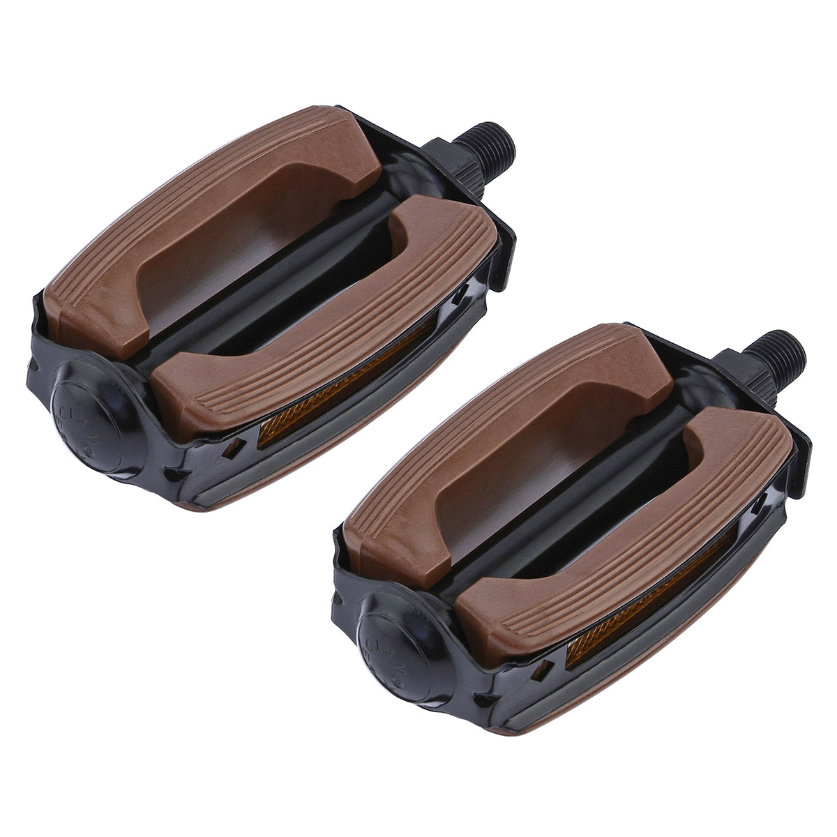 Krate Rubber Pedals 1/2 Brown/Black.