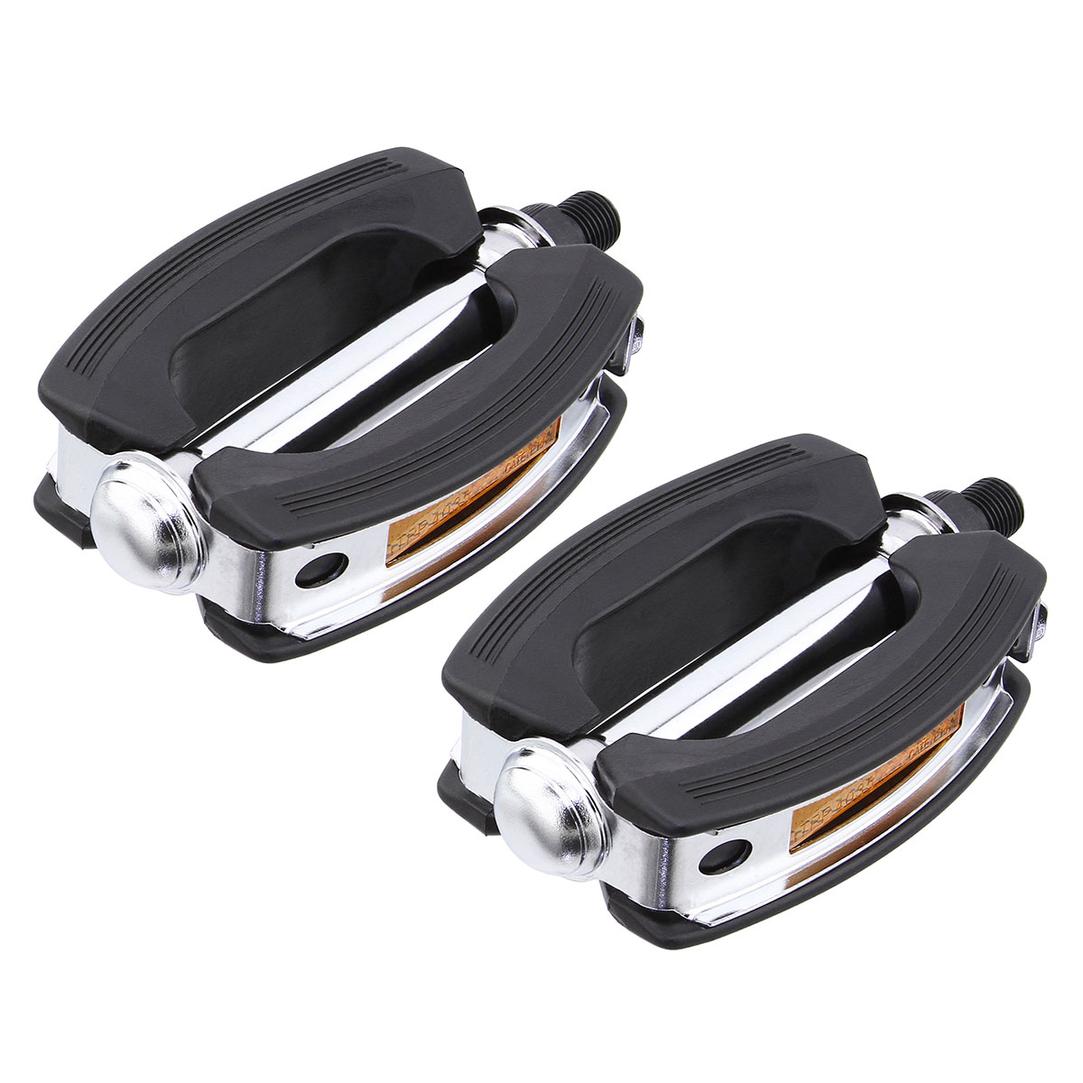 Classic Rubber Pedals VP-813 1/2 Black/Chrome.