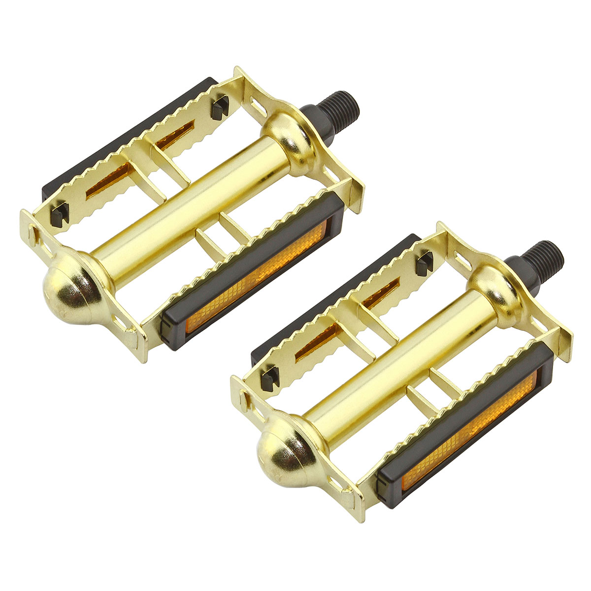 616 Steel Pedals 1/2 Gold.
