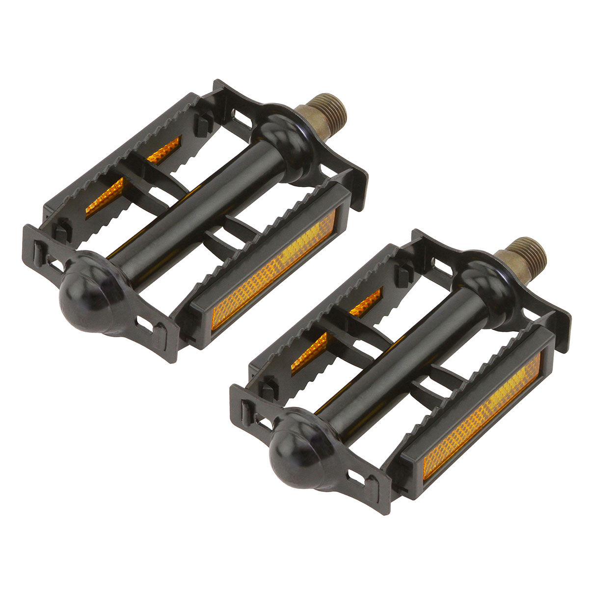 616 Steel Pedals 9/16 Black.