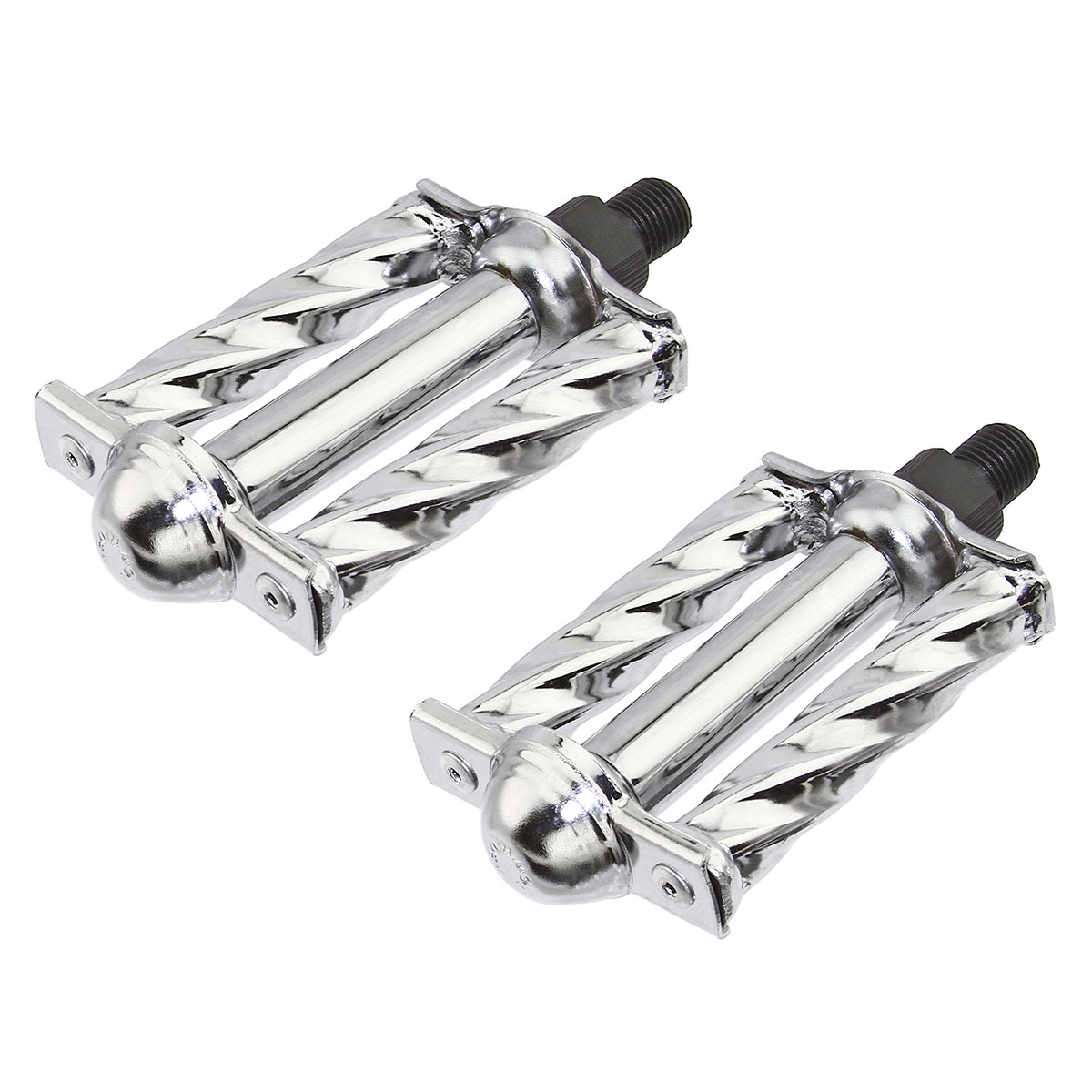 Mini Square Twisted Pedals 1/2 Chrome.