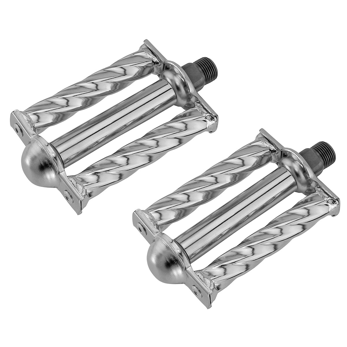 Square Twisted Pedals 9/16 Chrome.