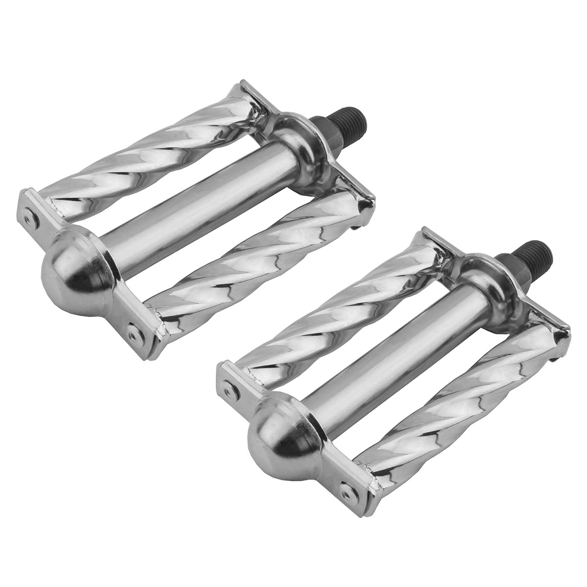 Square Twisted Pedals 1/2 Chrome.