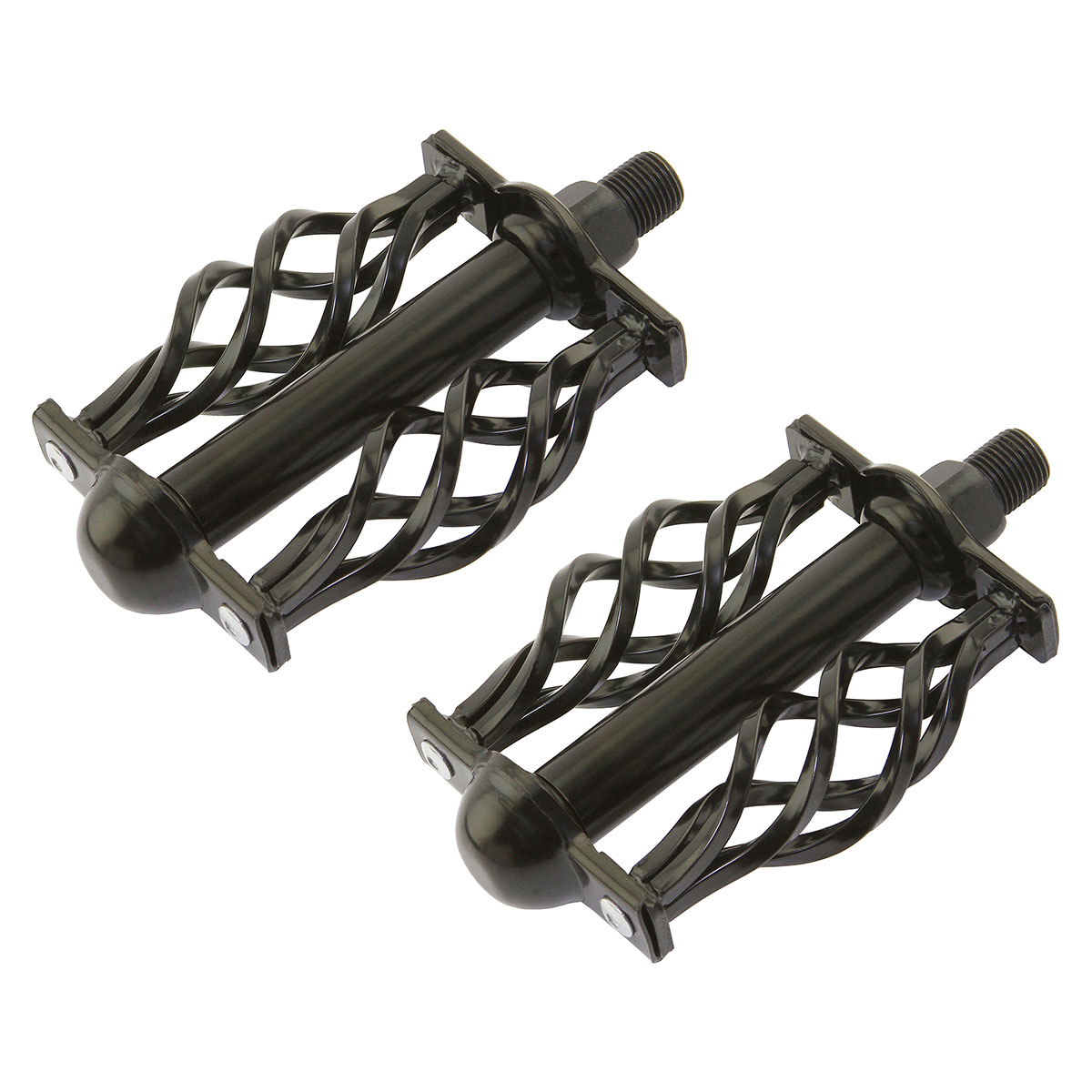 Twisted Pedals W/Cage Classic C-514 1/2 Black.
