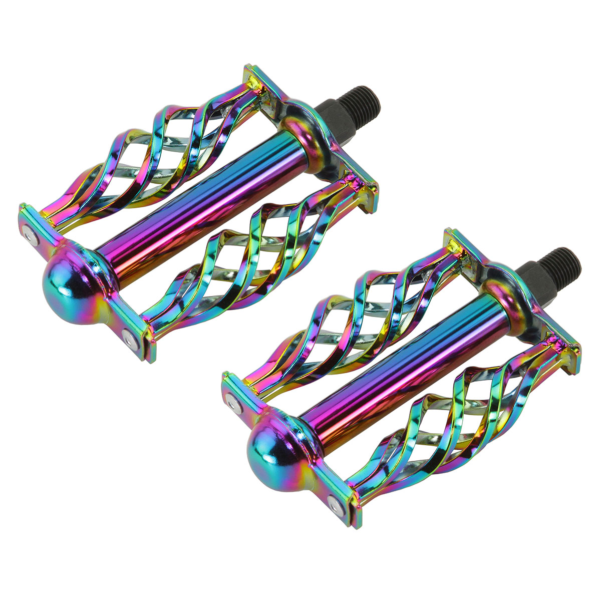 Twisted Pedals W/Cage Classic C-514 1/2 Oil Slick.
