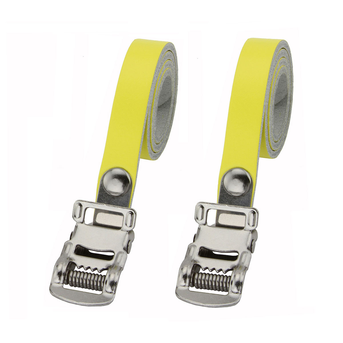 Leather Toe Straps Yellow.