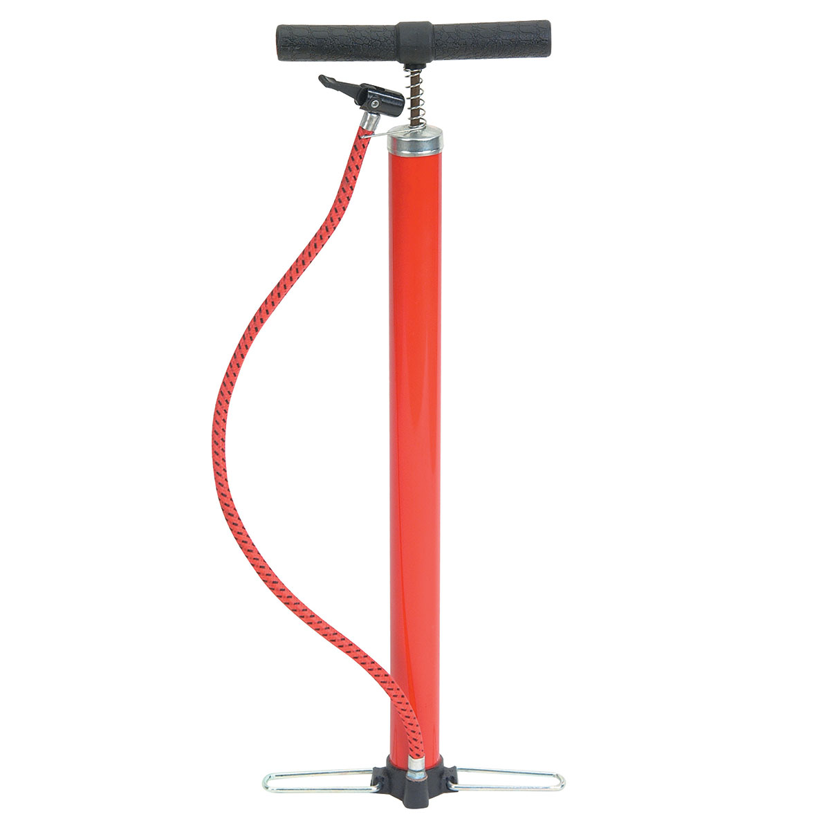 Steel Hand Pump Red.