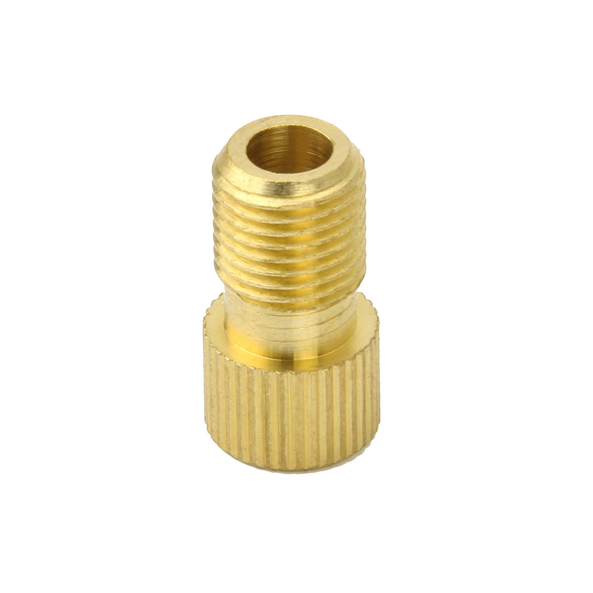 Presta Adaptor Valve 17mm Alloy With O-Ring Gold.