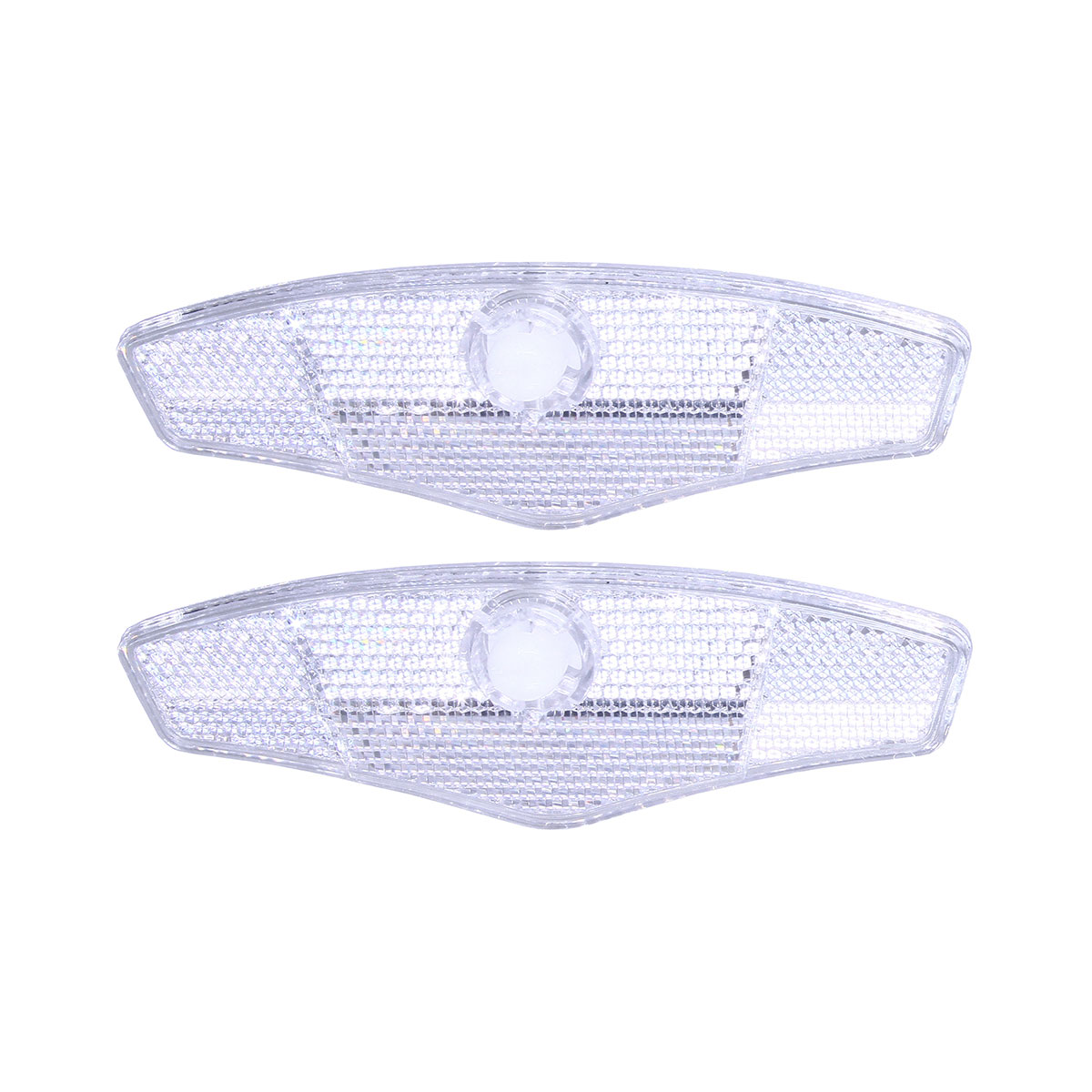 Wheel Spoke Reflector Set 2 Clear Piece.