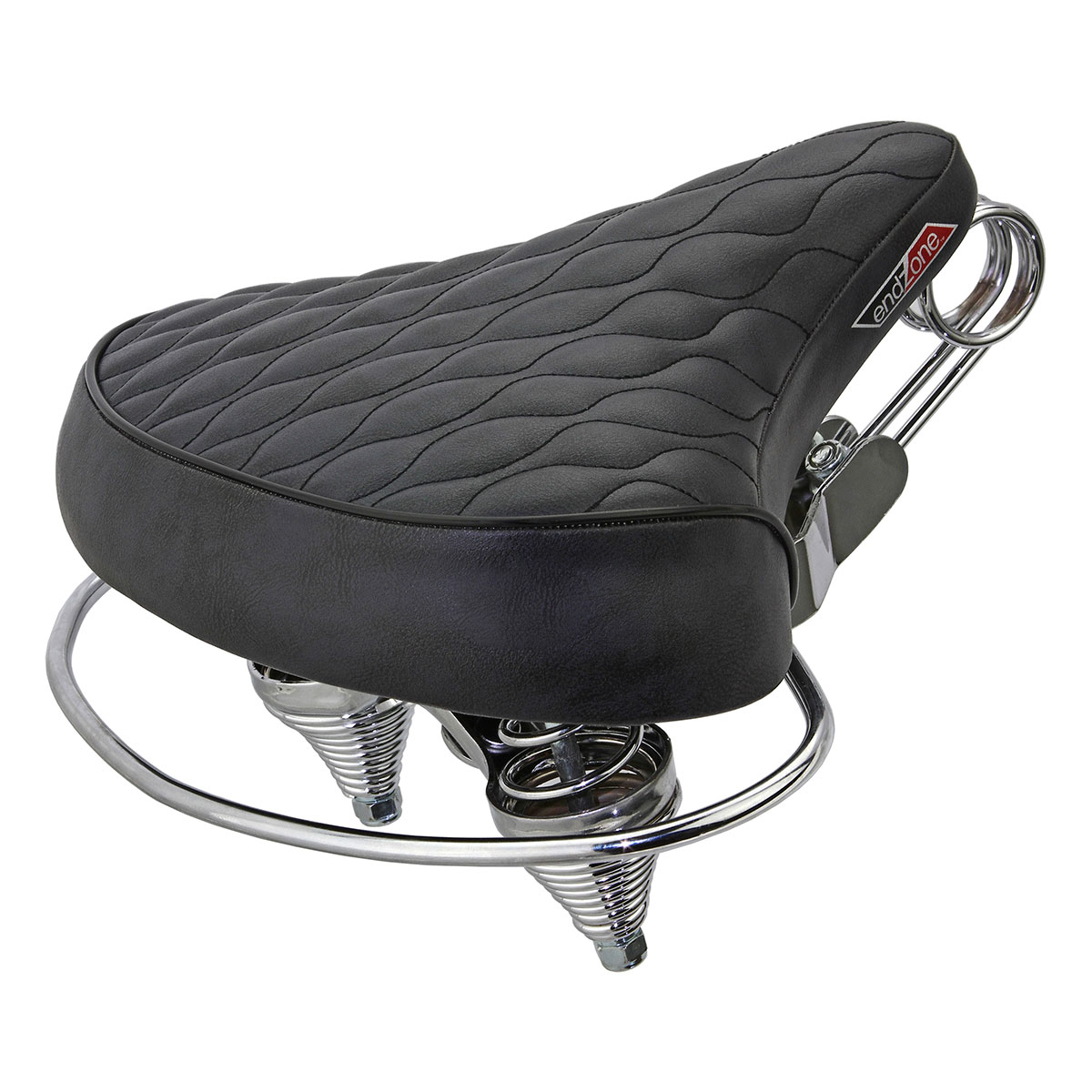 Beach Cruisers Saddle Diamond Web Spring Black.