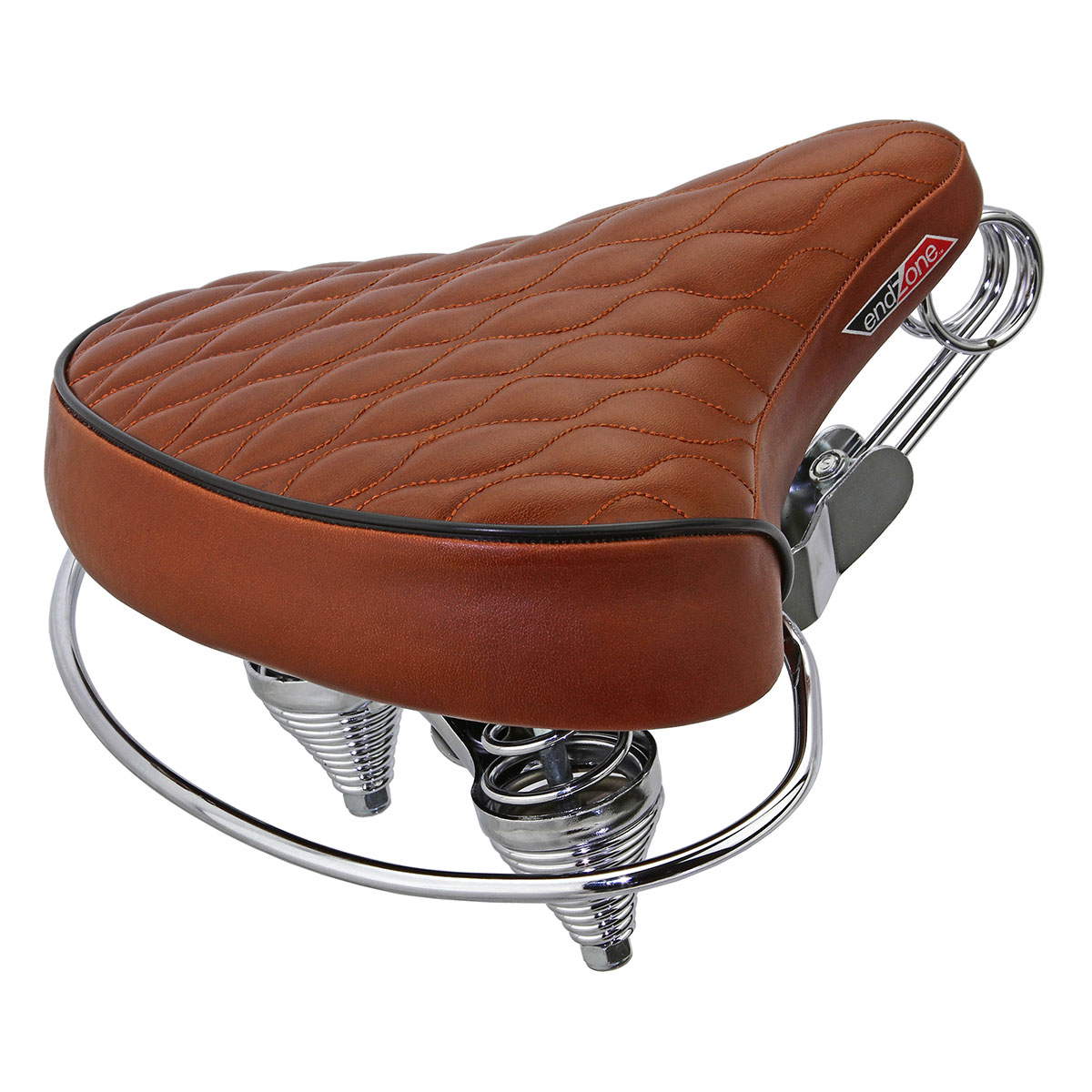 Beach Cruisers Saddle Diamond Web Spring Brown.