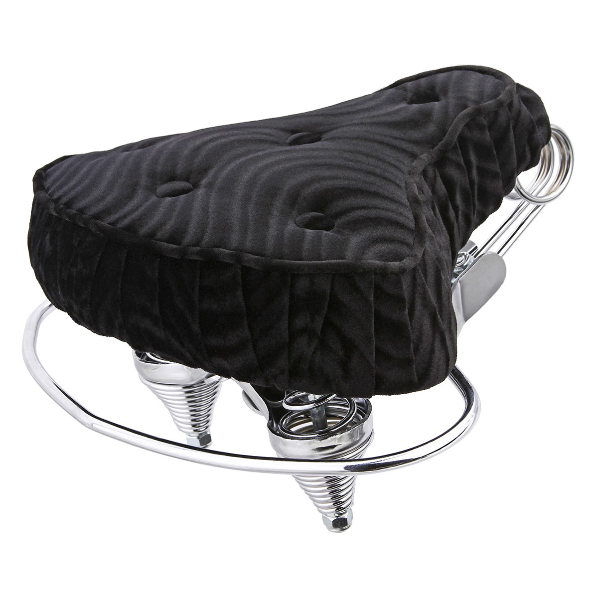 Beach Cruisers Saddle Velour Black.