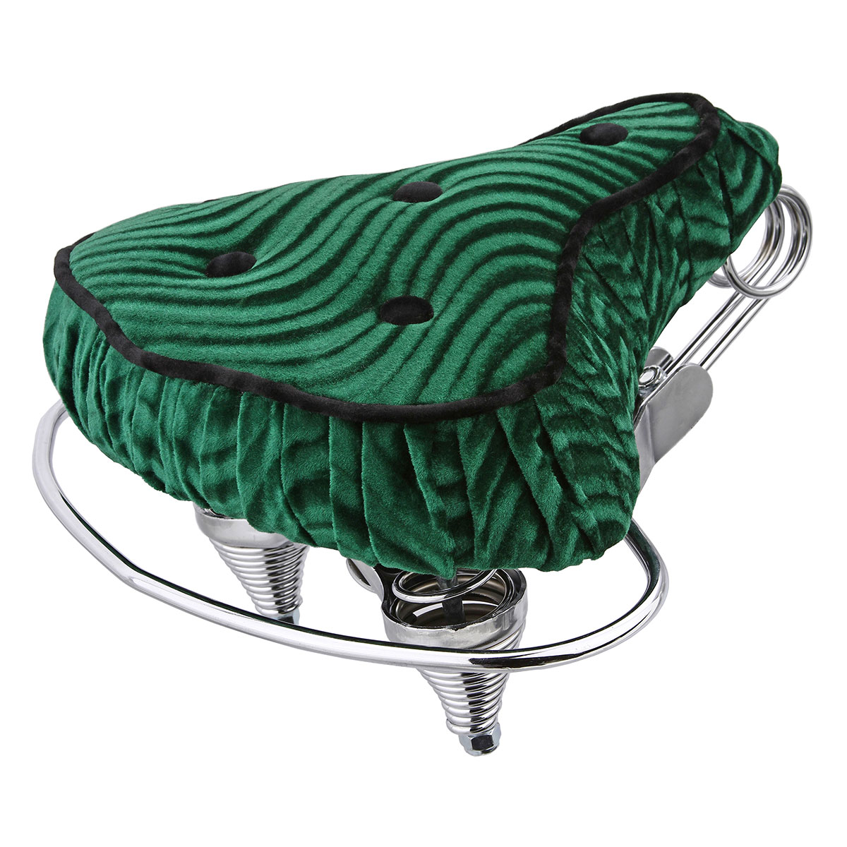Beach Cruisers Saddle Velour Green.