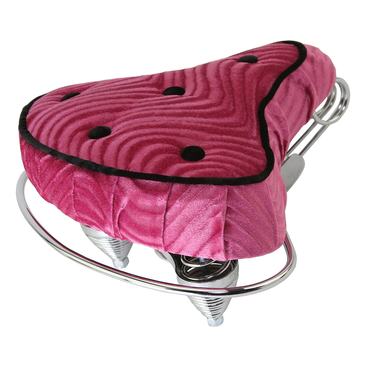 Beach Cruisers Saddle Velour Pink.