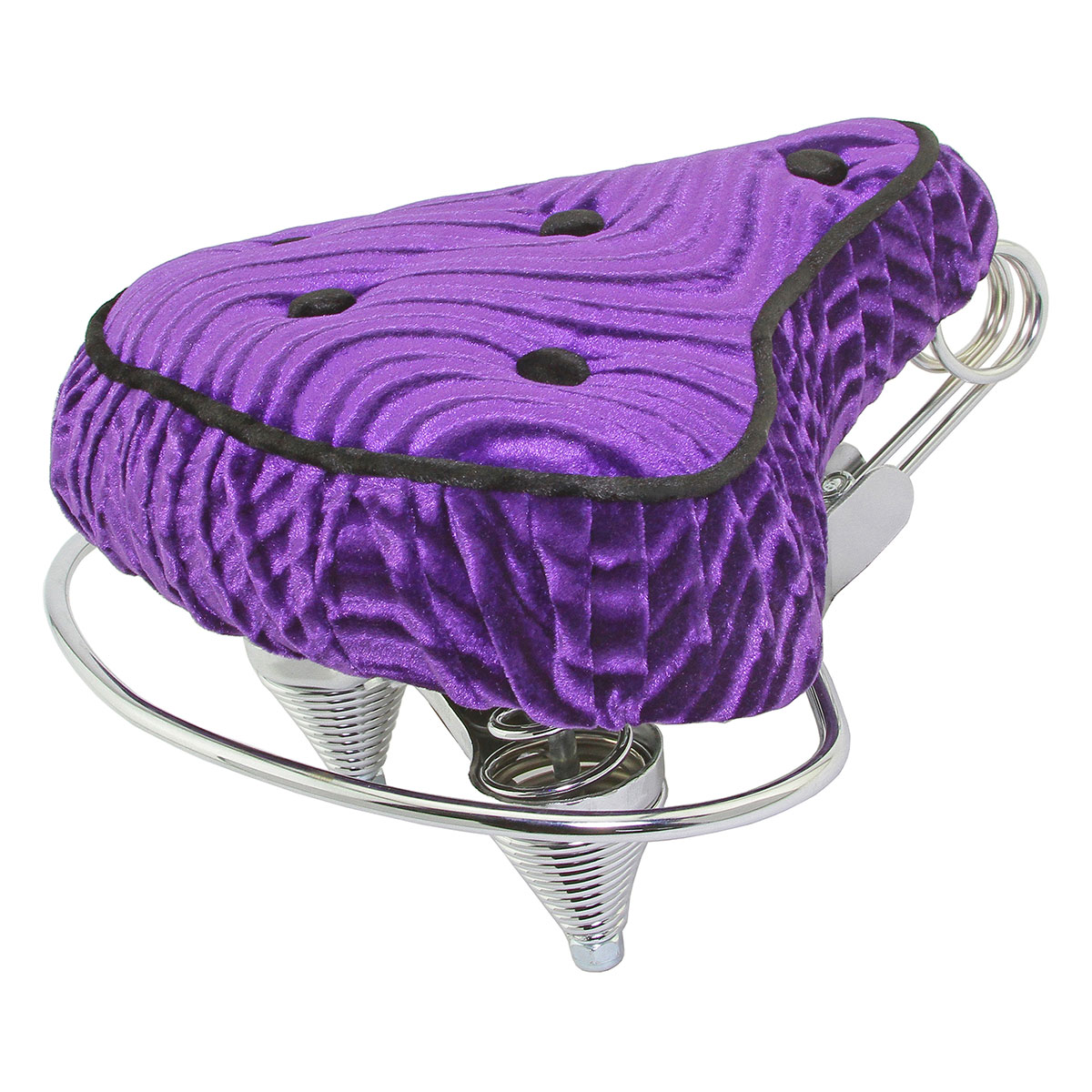 Beach Cruisers Saddle Velour Purple.