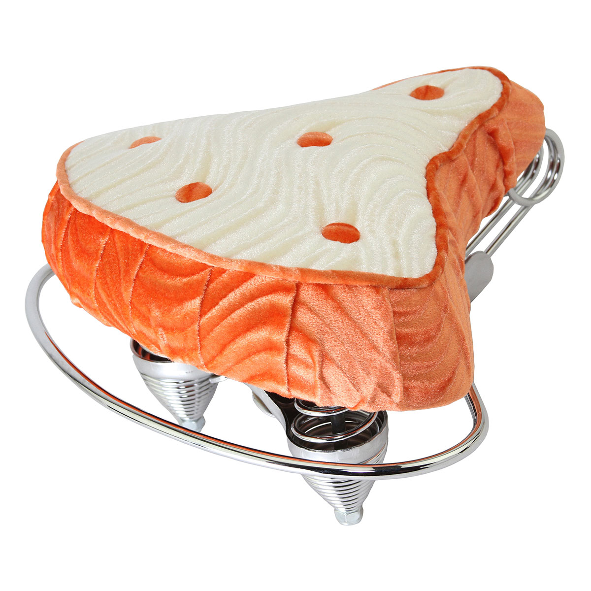 Beach Cruisers Saddle Velour Orange/White.