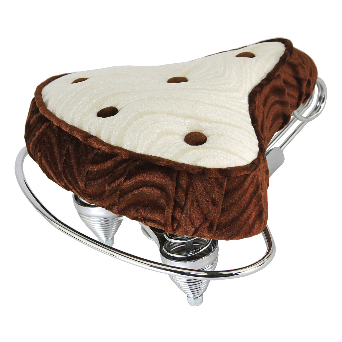 Beach Cruisers Saddle Velour Brown/White.