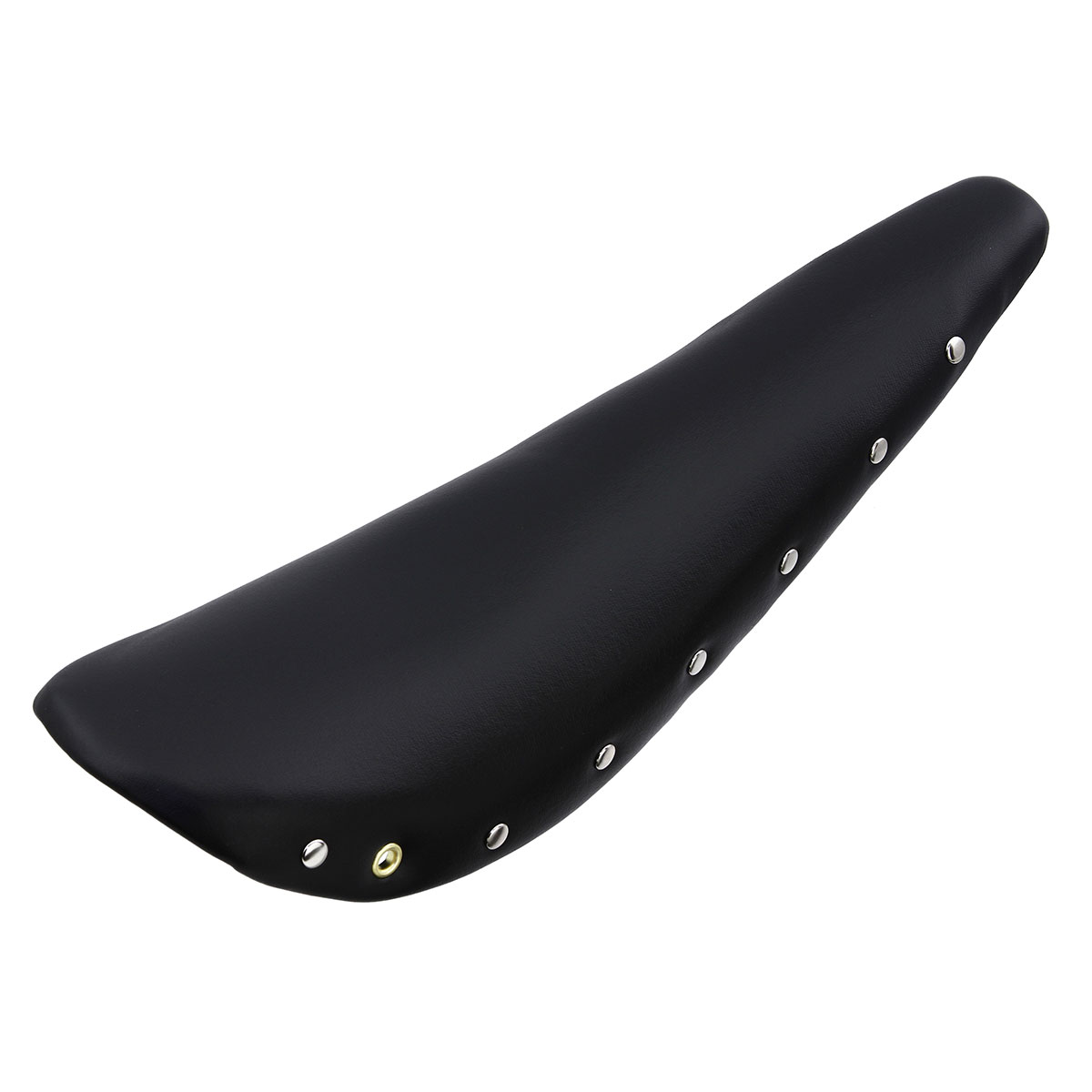20 Banana Saddle Vinyl Eyelet Black.