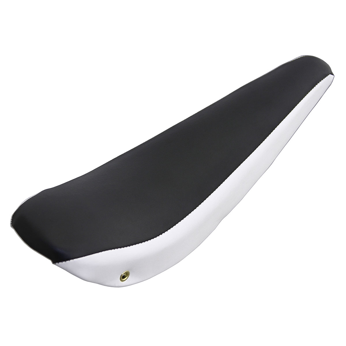 20 Banana Saddle Vinyl Black/White.