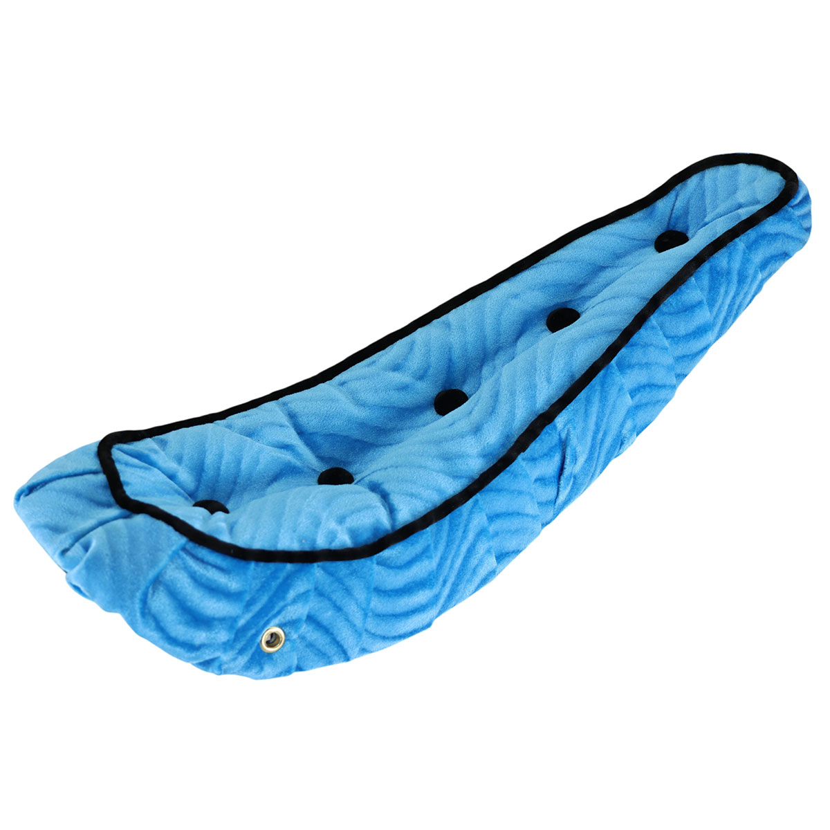 20 Polo Saddle Velour W/Button Light Blue.