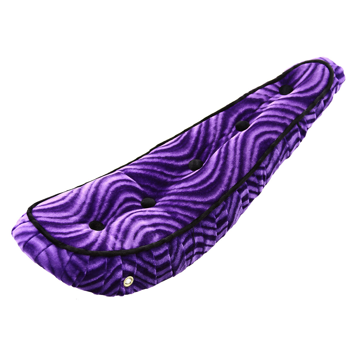 20 Polo Saddle Velour W/Button Purple.