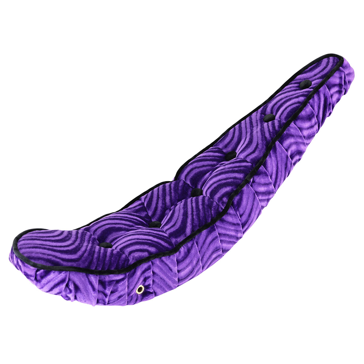 26 Polo Saddle Velour W/Button Purple.