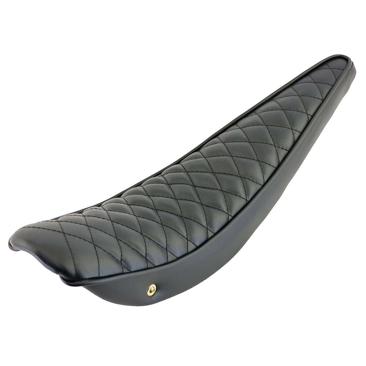 26 Diamond Banana Saddle Vinyl All Black Black/Stitch.