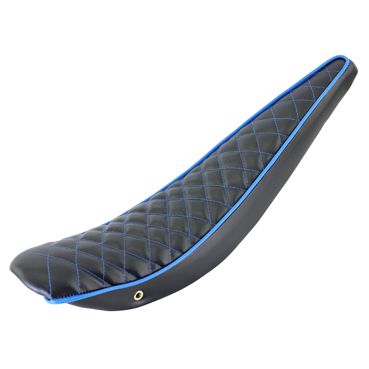 26 Diamond Banana Saddle Vinyl All Black Blue/Stitch.