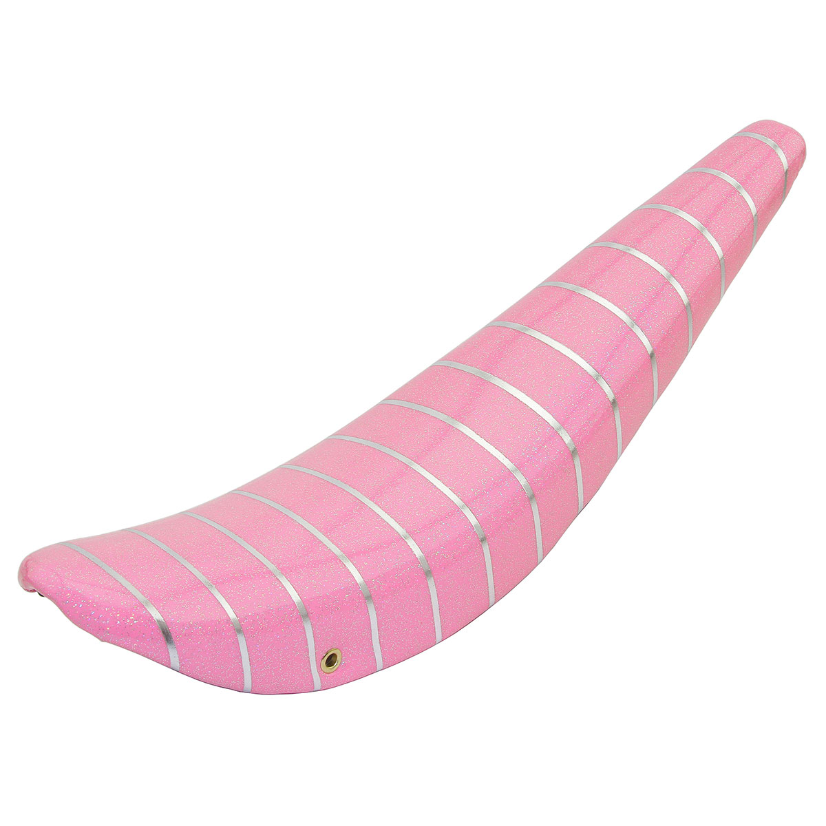 26 Banana Saddle Sparkle/Pink W/Silver Stripe.